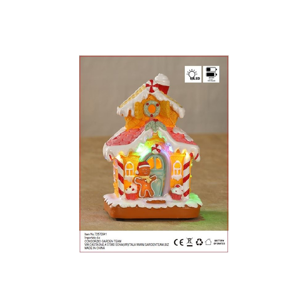 CASA CANDY 11,6X10XH17CM LED BATT