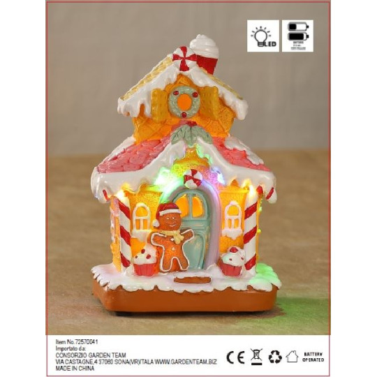 CASA CANDY 11,6X10XH17CM LED BATT
