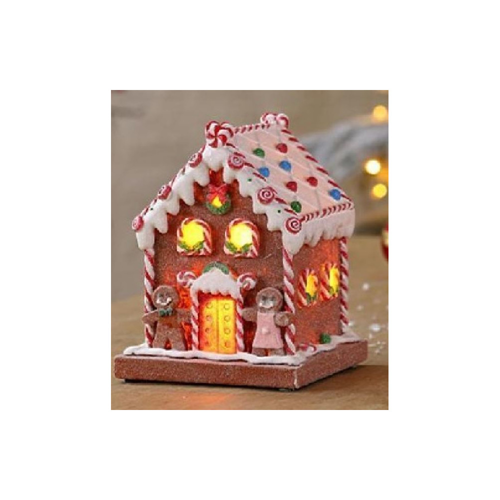 CASA GINGER LED 14,5X14XH19,5CM CASA GINGER LED 14,5X14XH19,5CM