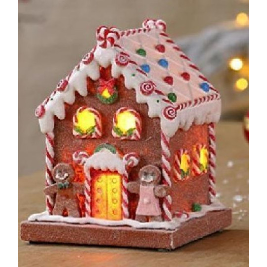 CASA GINGER LED 14,5X14XH19,5CM CASA GINGER LED 14,5X14XH19,5CM