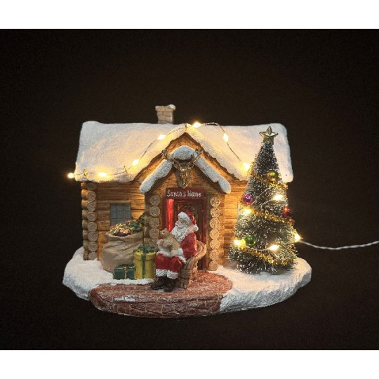 CASA SANTA 17X13,5XH12CM LED BATT CASA SANTA 17X13,5XH12CM LED BATT