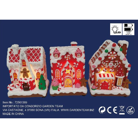 CASETTA GINGER 9,2X6,3XH12,3 LED X3 ASS