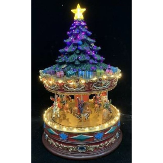 GIOSTRA ALBERO D22XH35CM LED MUS MOV