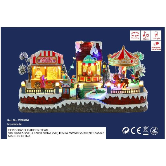 LUNAPARK 43X23XH22CM LED MUSICA MOVIMENT