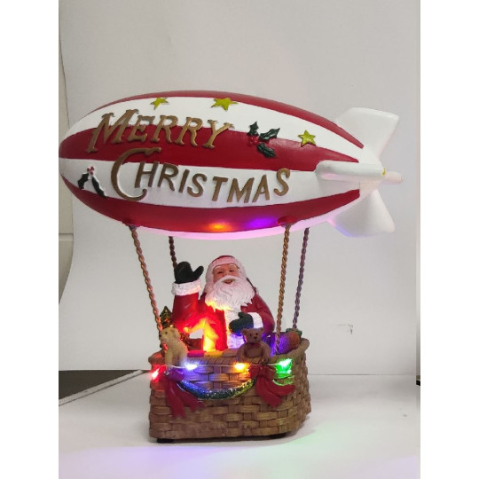 MONGOLFIERA C/LED MUSICA MOVIM H25CM X1