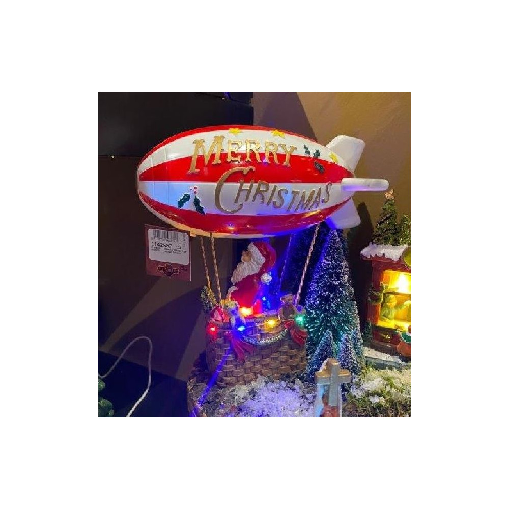 MONGOLFIERA C/LED MUSICA MOVIM H25CM X1