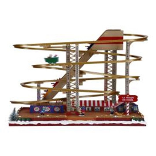 MONTAGNE RUSSE 47X22XH40CM LED MULTI