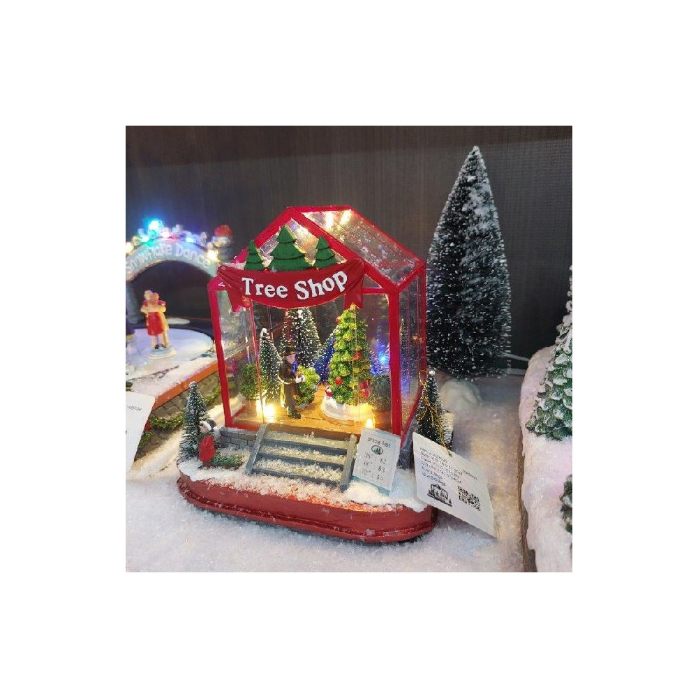 NEGOZIO ALBERI NATALE LED MOV MUS H17,5C