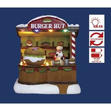 NEGOZIO BURGER 14X12,5XH16CM LED MOVIM 2