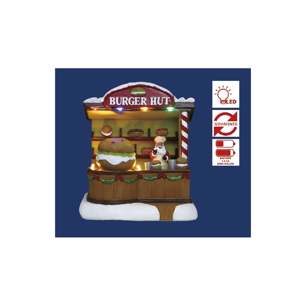 NEGOZIO BURGER 14X12,5XH16CM LED MOVIM