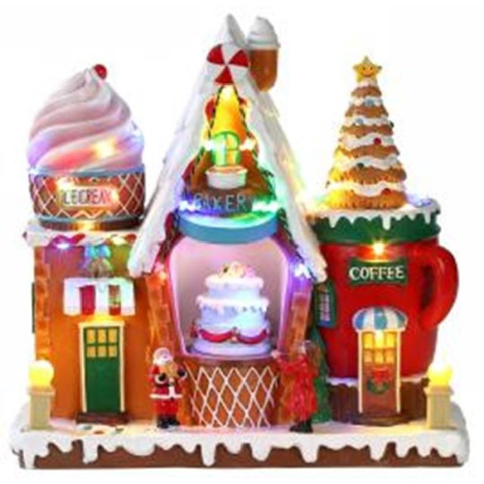 NEGOZIO DOLCI 25X11XH24,5CM MOV LED