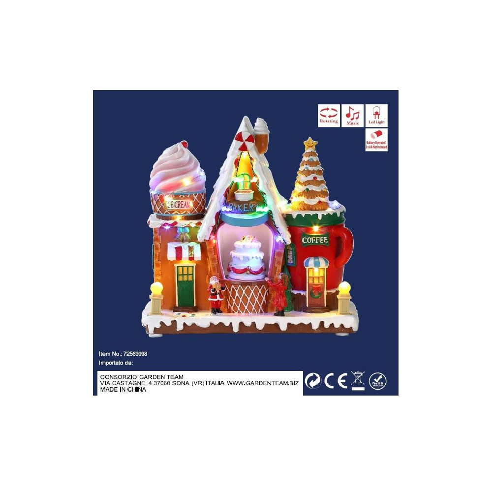 NEGOZIO DOLCI 25X11XH24,5CM MOV LED