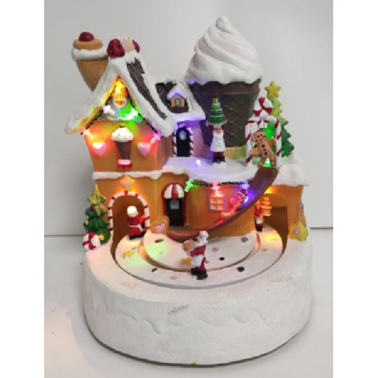 NEGOZIO DOLCI LED MUSICA MOVIM H20,5CM