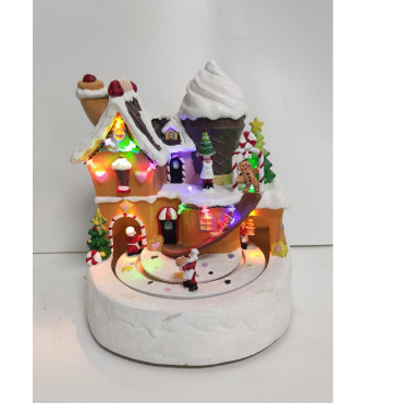 NEGOZIO DOLCI LED MUSICA MOVIM H20,5CM 2