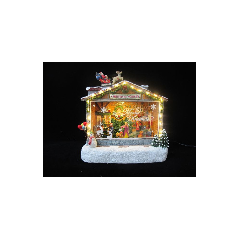 NEGOZIO NATALE 27X15XH27CM LED MUS MOV NEGOZIO NATALE 27X15XH27CM LED MUS MOV