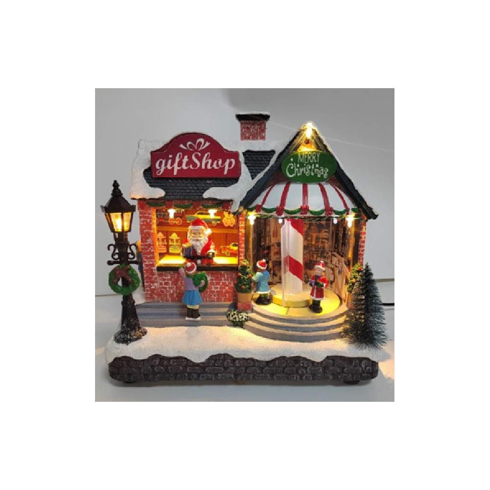 NEGOZIO REGALI C/LED MUSICA MOVIM H21,2 NEGOZIO REGALI C/LED MUSICA MOVIM H21,2