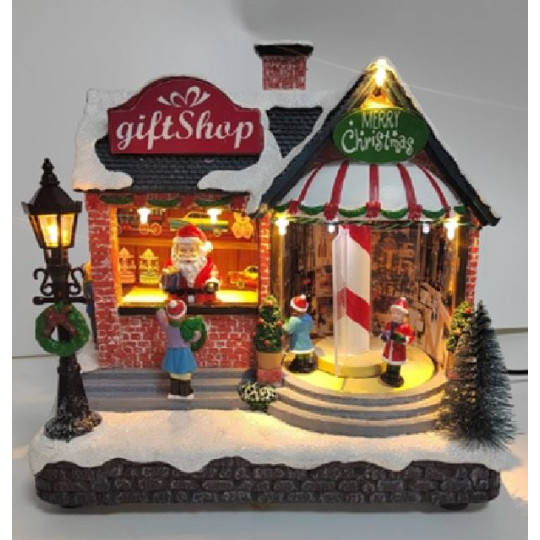 NEGOZIO REGALI C/LED MUSICA MOVIM H21,2 NEGOZIO REGALI C/LED MUSICA MOVIM H21,2