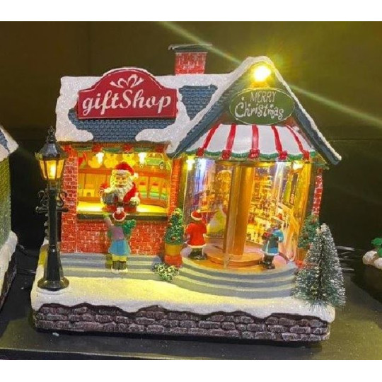 NEGOZIO REGALI C/LED MUSICA MOVIM H21,2