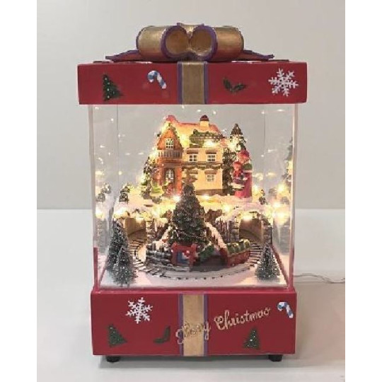 PACCO REGALO C/ LED MOV LUCE 15XH25CM