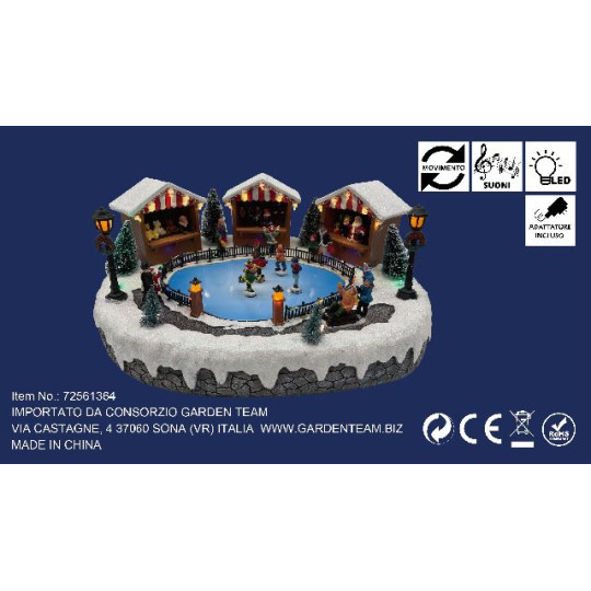 PISTA PATTINAGGIO LED MUSICA MOV 34,5X27