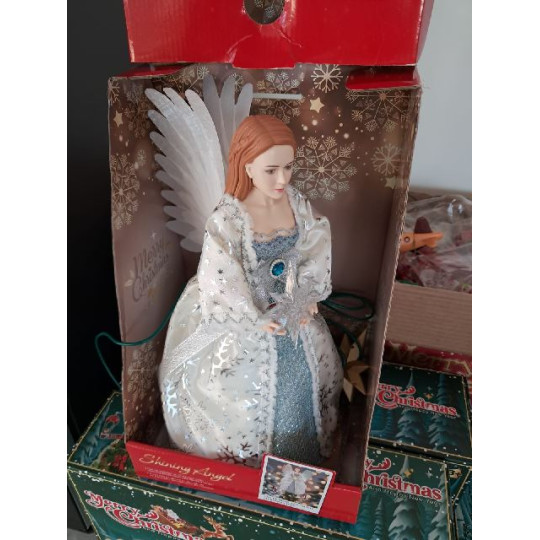 PUNTALE ANGELO BIANCO USB H24CM MUS MOV PUNTALE ANGELO BIANCO USB H24CM MUS MOV