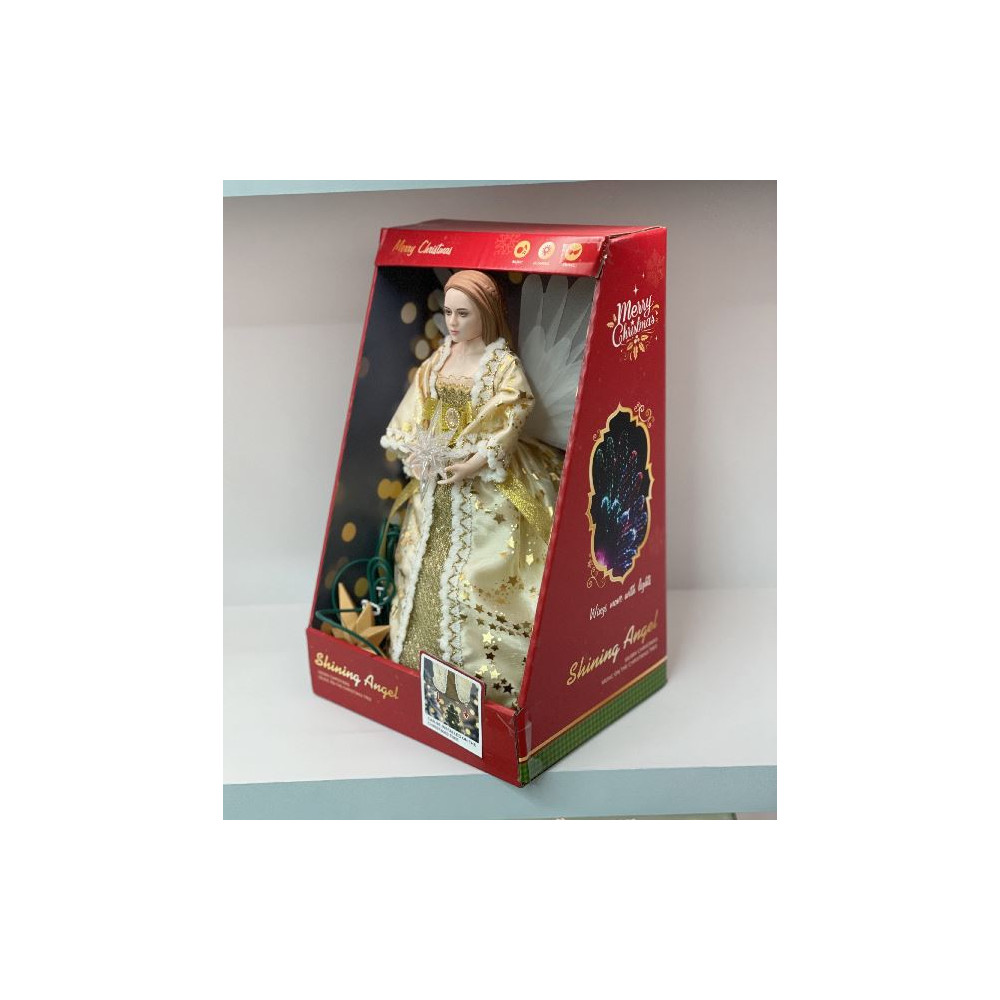 PUNTALE ANGELO ORO H24CM USB MUS MOV FOT PUNTALE ANGELO ORO H24CM USB MUS MOV FOT