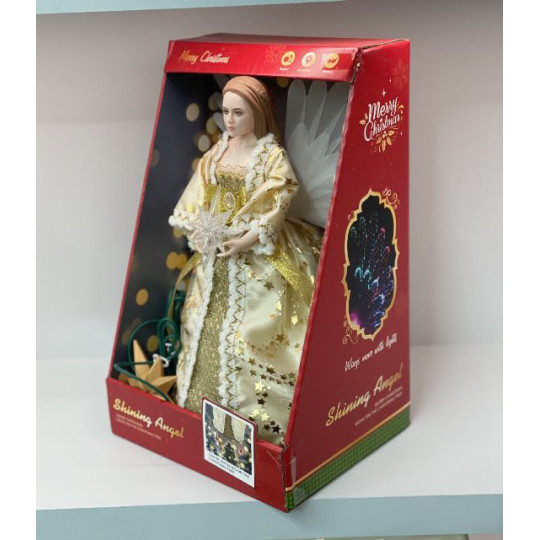 PUNTALE ANGELO ORO H24CM USB MUS MOV FOT PUNTALE ANGELO ORO H24CM USB MUS MOV FOT