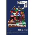 REINDEER LODGE MUS MOV LED 19X15X21CM