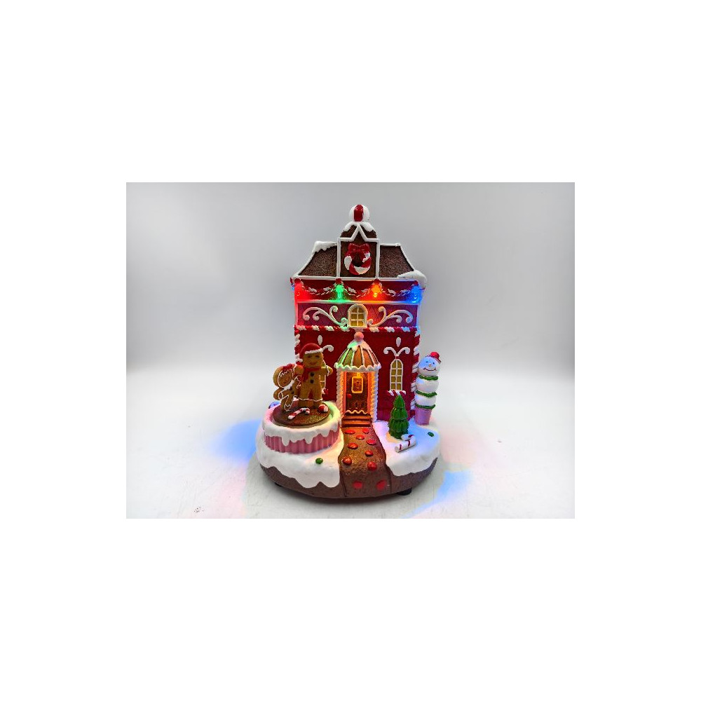 SCENA GINGERBREAD 15,5X12XH20CM LED MOV