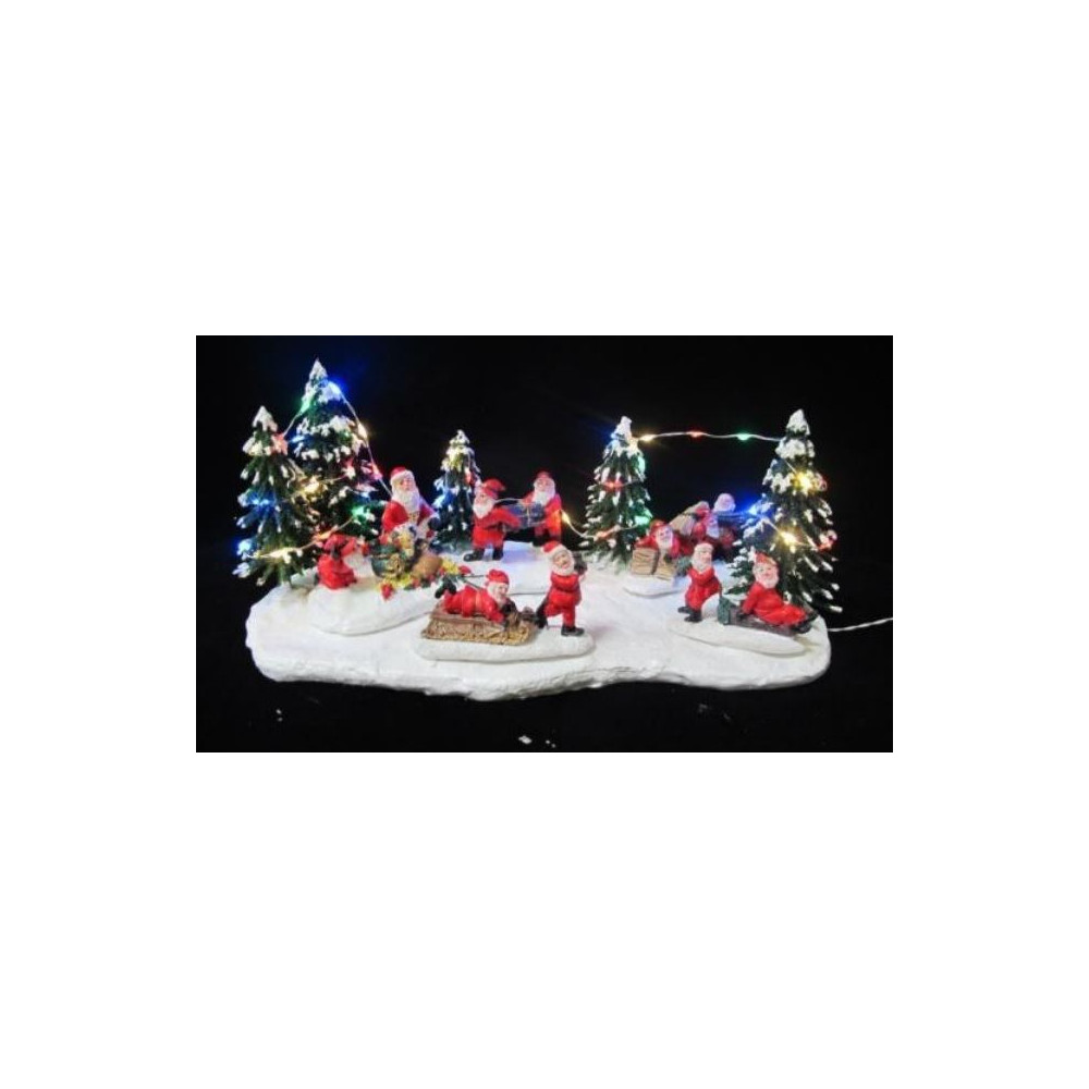 SCENA SANTA C/DONI 27X13X12CM LED