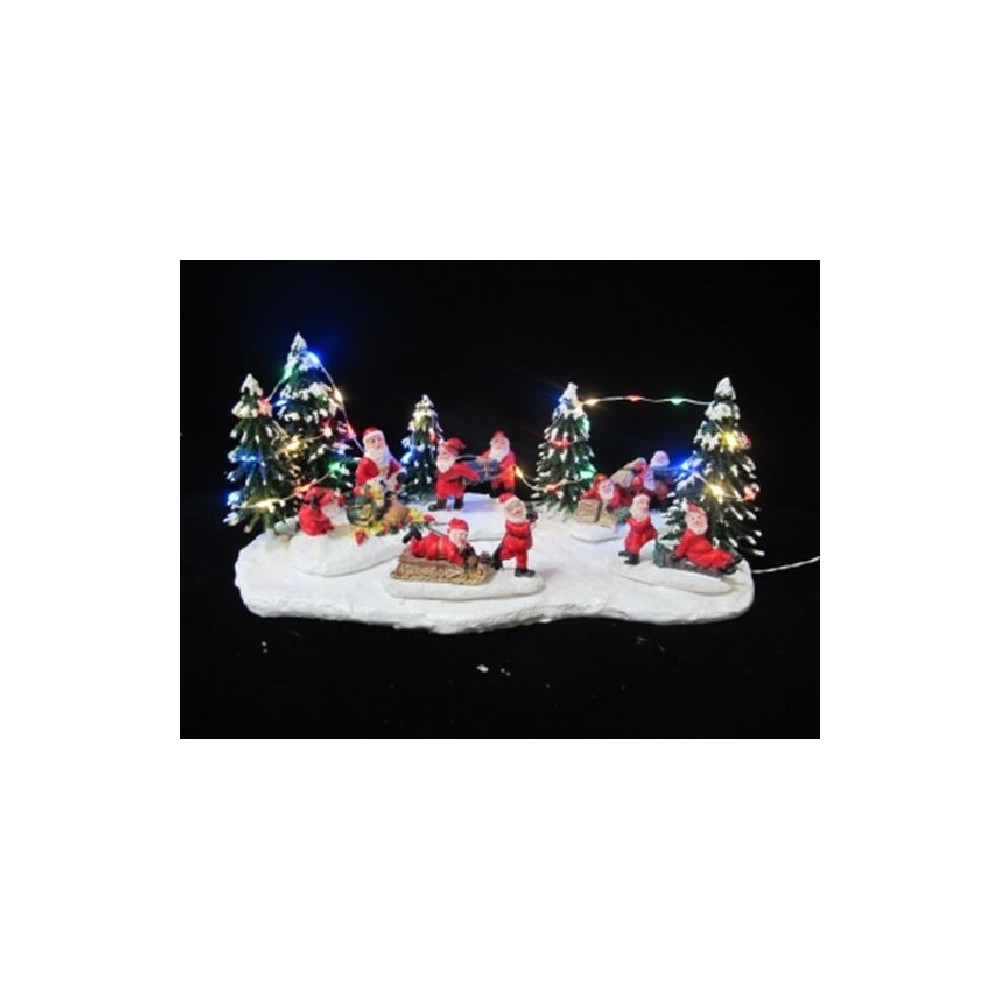SCENA SANTA C/DONI 27X13X12CM LED