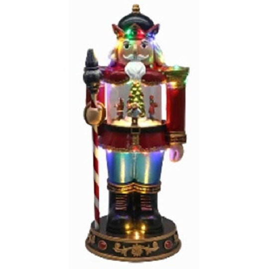 SCHIACCIANOCI C/TRENO LED MOV H36,5CM