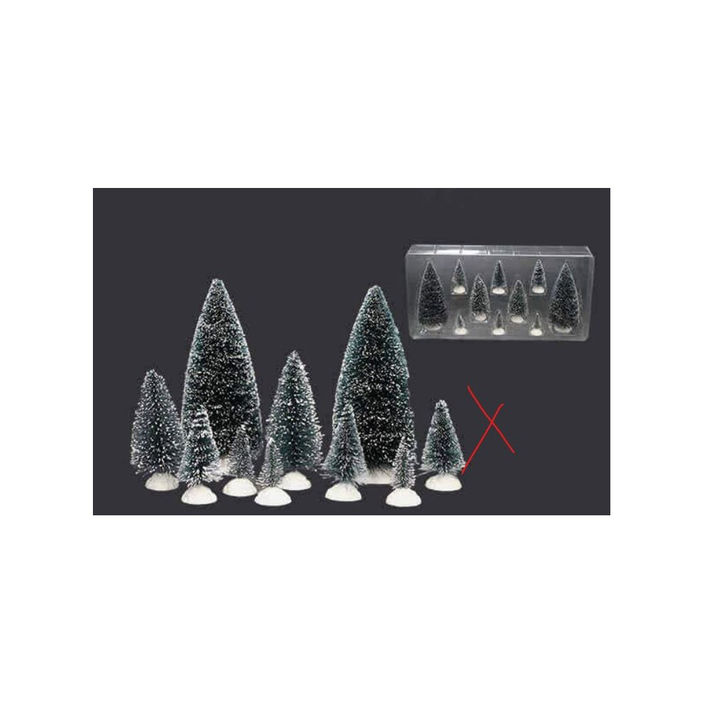 SET 10 ALBERI  H4CM 6CM 9CM 12CM