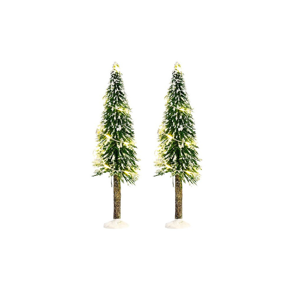 SET 2 ALBERI D5XH19CM LED BATTERIA