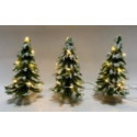 SET 3 ALBERI C/LED H12CM