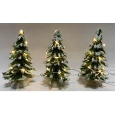 SET 3 ALBERI C/LED H12CM 2
