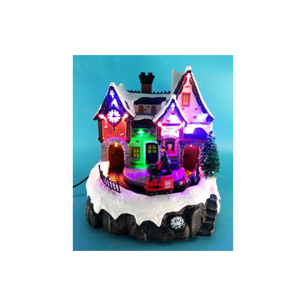 STAZIONE TRENO 18,5X18X20,3CM LED MOV MU STAZIONE TRENO 18,5X18X20,3CM LED MOV MU