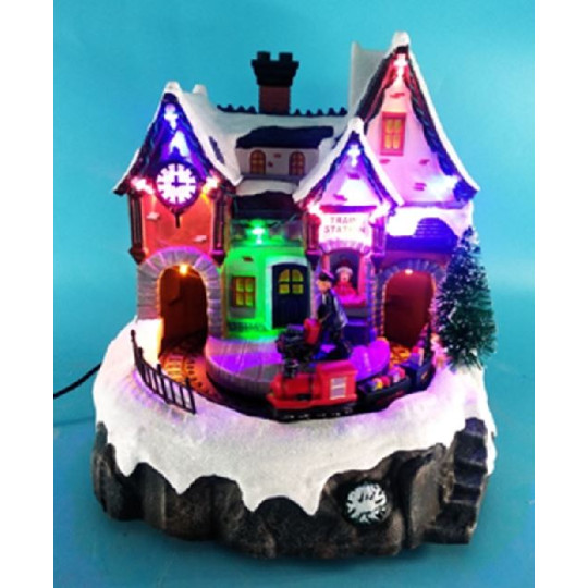 STAZIONE TRENO 18,5X18X20,3CM LED MOV MU STAZIONE TRENO 18,5X18X20,3CM LED MOV MU