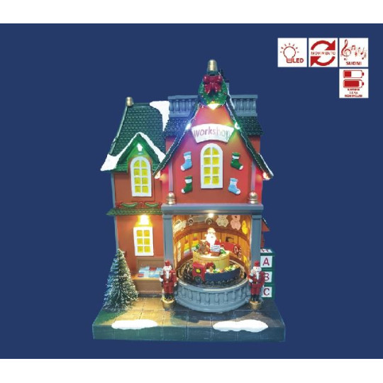 TOY SHOP SANTA LED MUSICA MOV H26,5CM