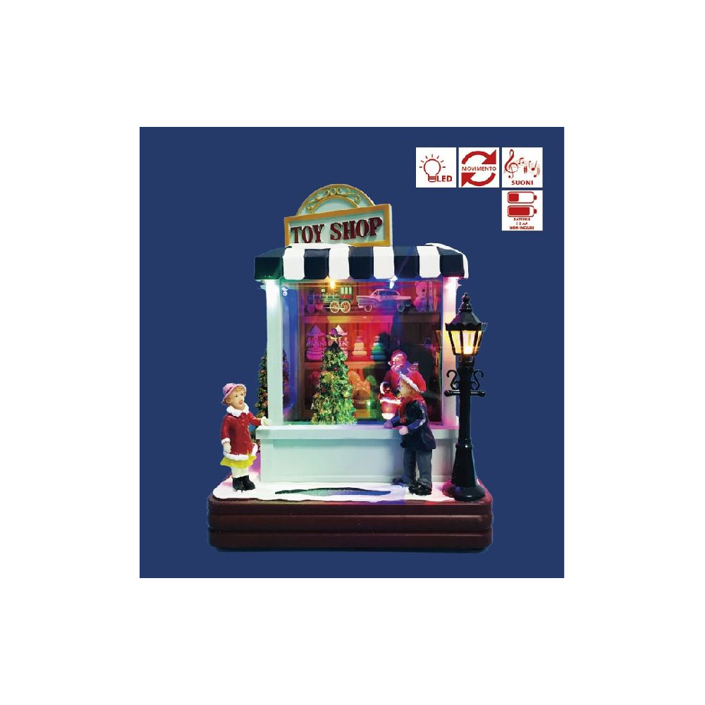 TOYSHOP SANTA LED MUSICA MOV H23CM