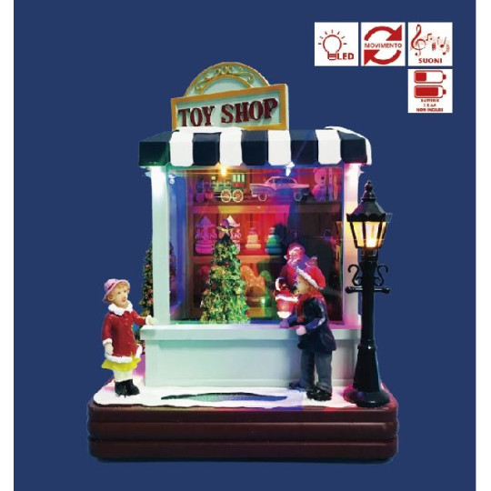 TOYSHOP SANTA LED MUSICA MOV H23CM