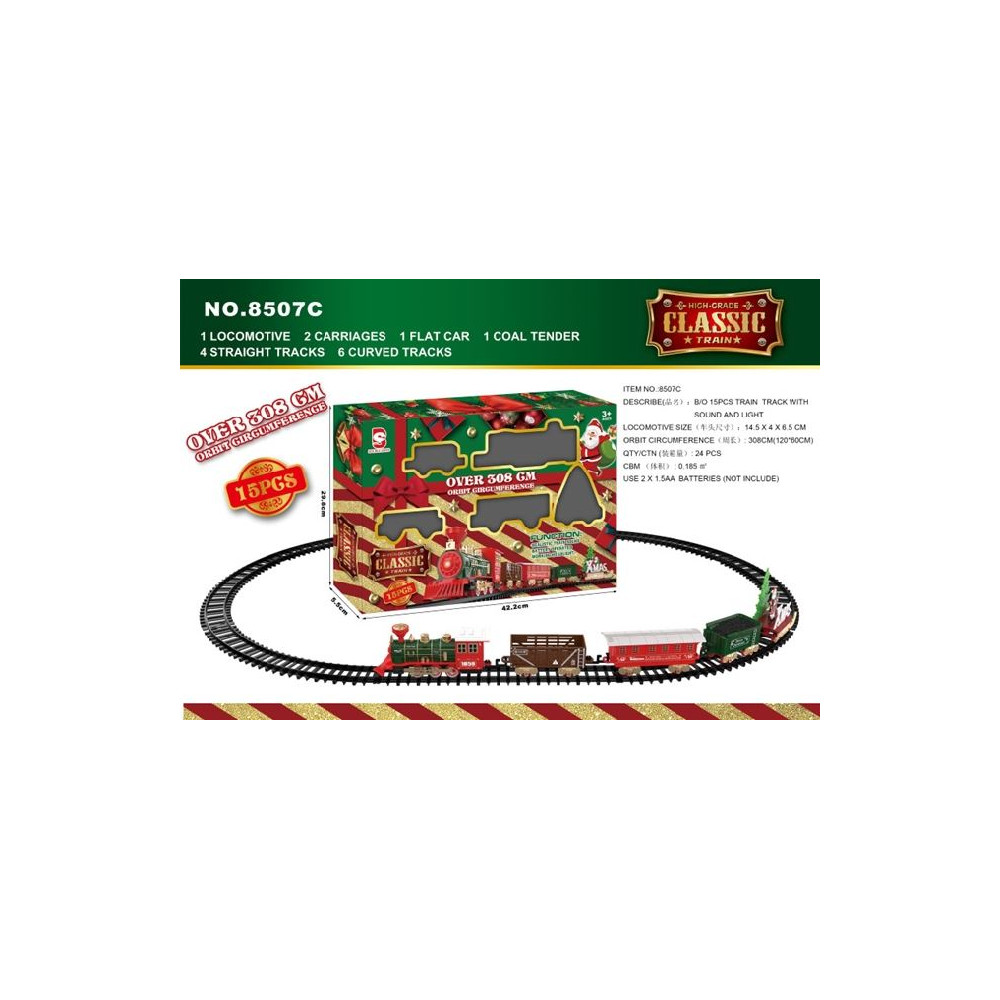 TRENO S/15 LUCE MUSICA BATT 308CM