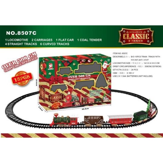 TRENO S/15 LUCE MUSICA BATT 308CM