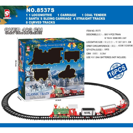 TRENO S/16 LUCE MUSICA BATT 403CM