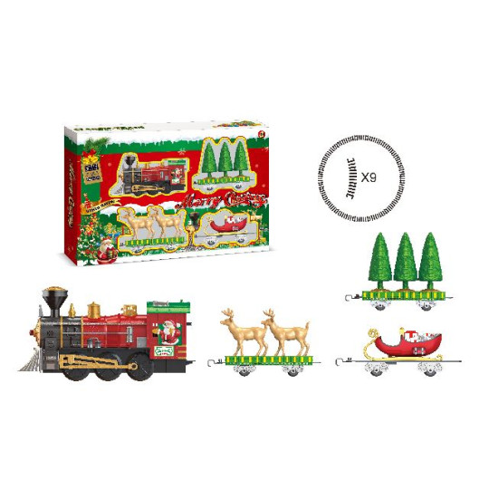 TRENO S/18 LUCE MUSICA SLITTA D82CM TRENO S/18 LUCE MUSICA SLITTA D82CM