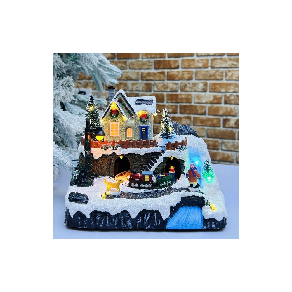 VILLAGGIO 22X15,5XH19CM TRENO MUSICA VILLAGGIO 22X15,5XH19CM TRENO MUSICA