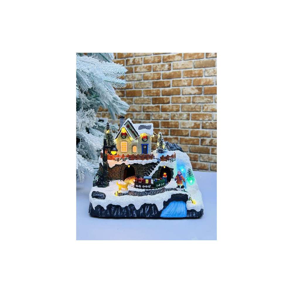 VILLAGGIO 22X15,5XH19CM TRENO MUSICA