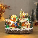 VILLAGGIO 27X20,8XH22,5CM LED TRENO MUSI