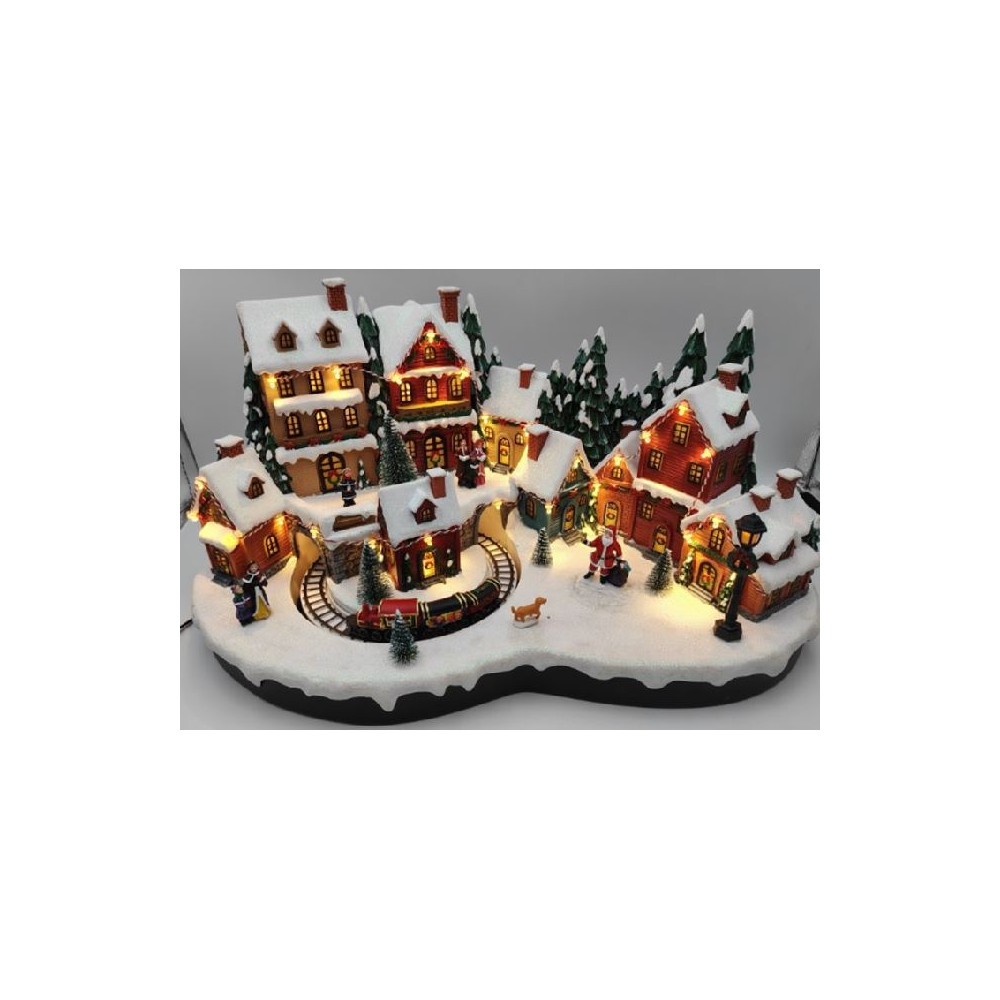 VILLAGGIO CITTA' 50X30XH26CM LED MUS MOV