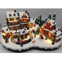 VILLAGGIO CITTA' 50X30XH26CM LED MUS MOV